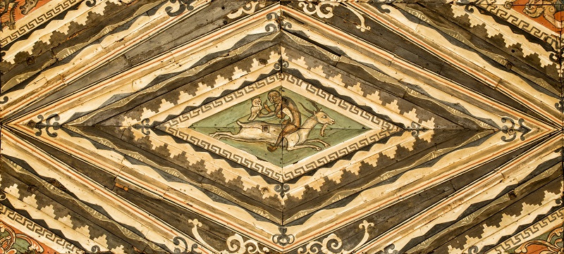 A detail from Peterborough Cathedral's nave ceiling. Photo credit: Graham Williams
